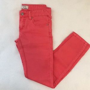 Free People red orange jeans